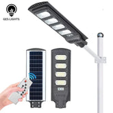 120W solar street light with remote control for outdoor lighting