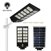 500W solar street light with remote control for outdoor lighting
