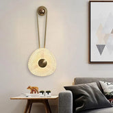 Black-finish-round-crystal-wall-lamp-for-modern-interiors