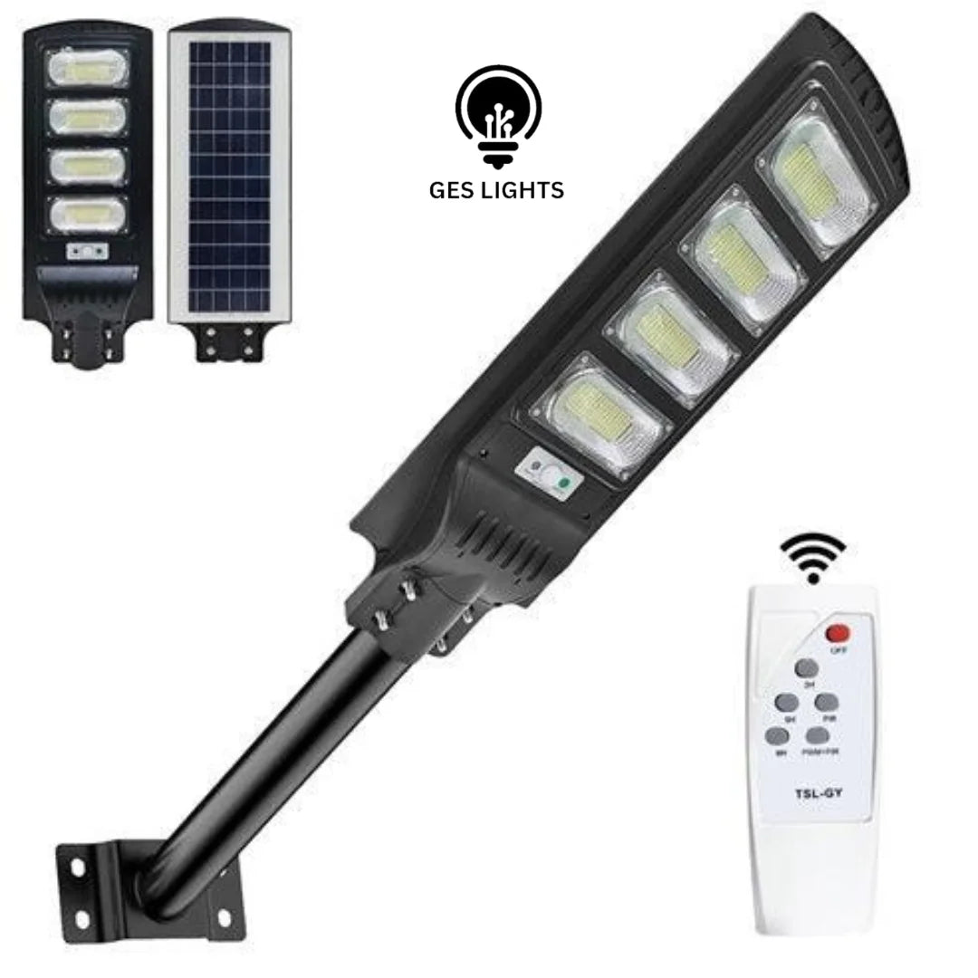 120W outdoor solar street light with remote and long backup

