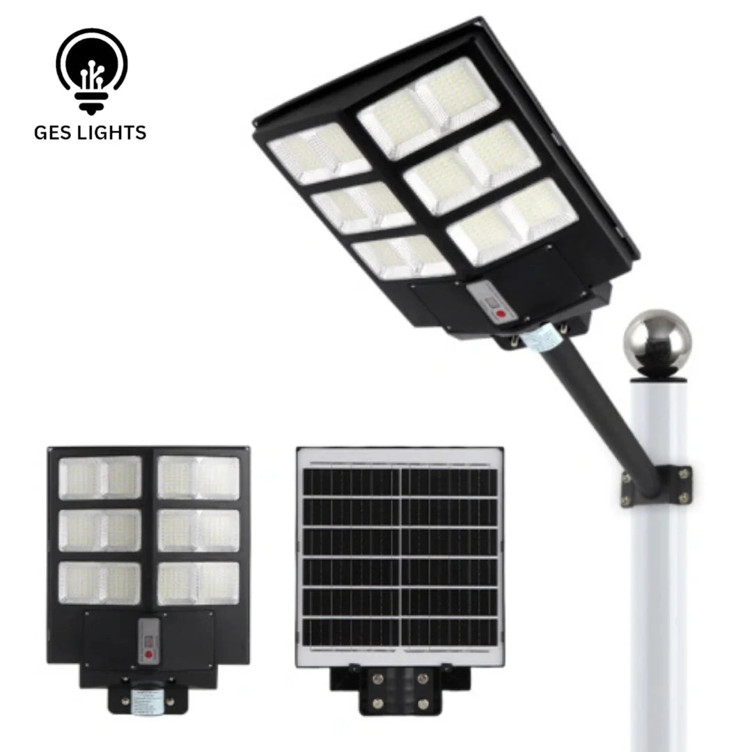 300W solar street light with remote control for outdoor lighting