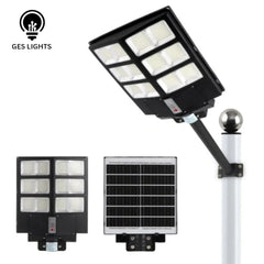 300W solar street light with remote control for outdoor lighting