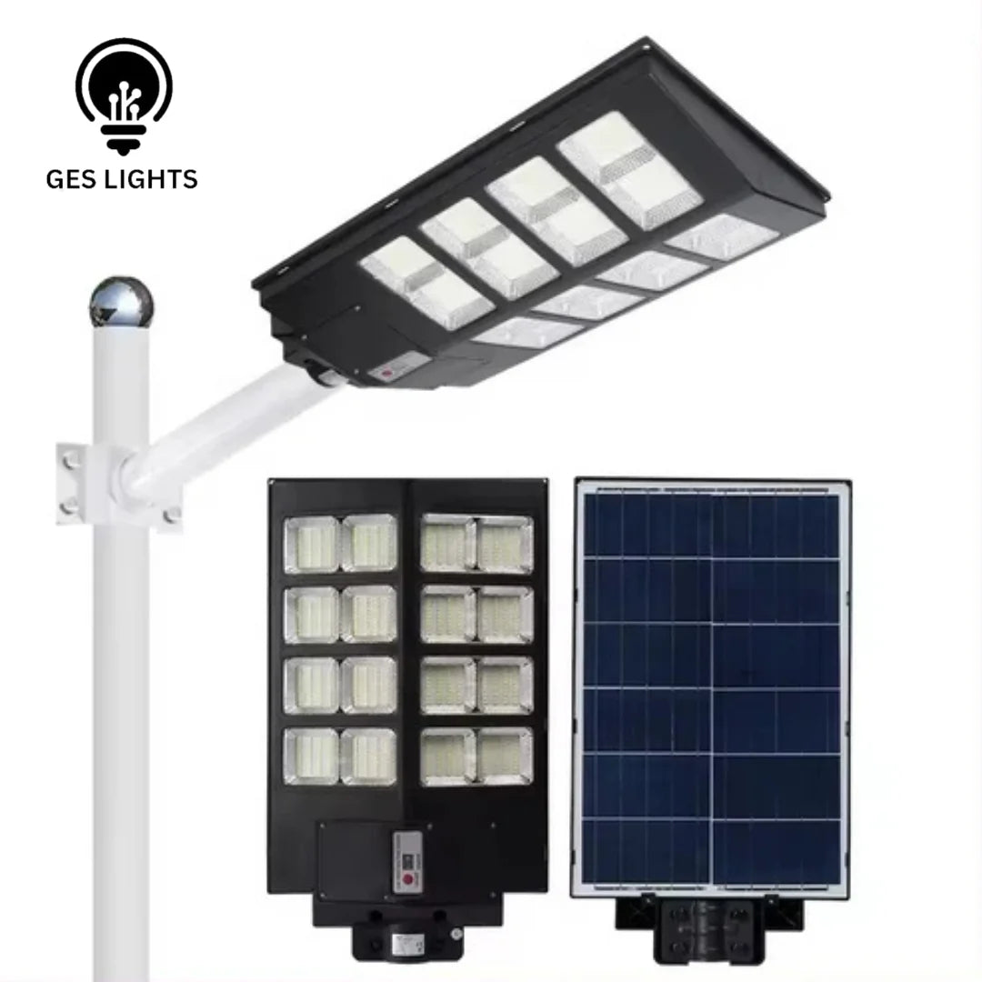 400W solar street light with remote control for outdoor security