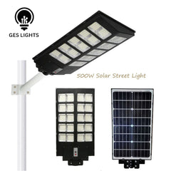 500W solar street light with remote control for outdoor lighting
