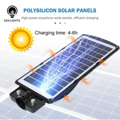 90W LED solar street light with smart outdoor security lighting