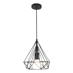 Black-diamond-shape-hanging-light