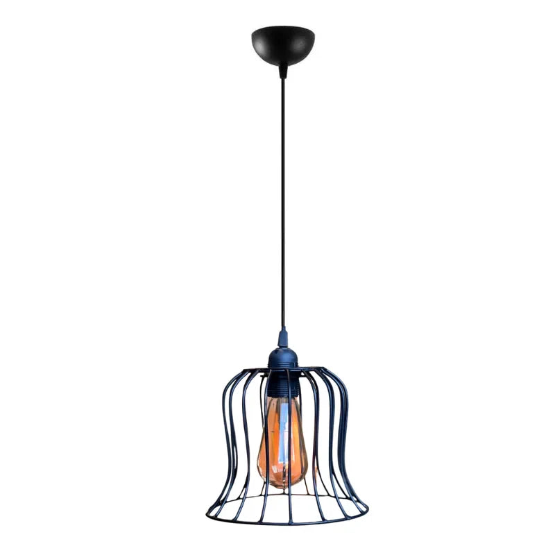 Curved-Cage-Hanging-Light
