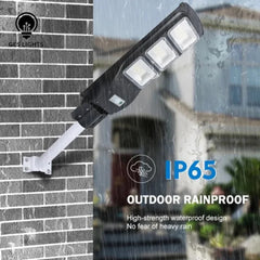 Energy-efficient 90W solar street light with long battery backup