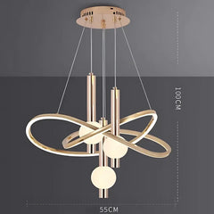 Gold-and-white-LED-chandelier-in-Pakistan