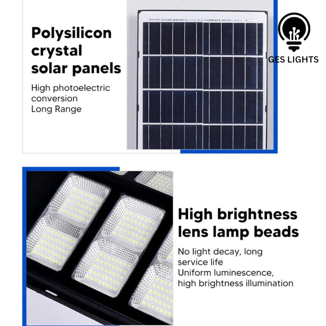 High-brightness outdoor solar street lamp with long backup
