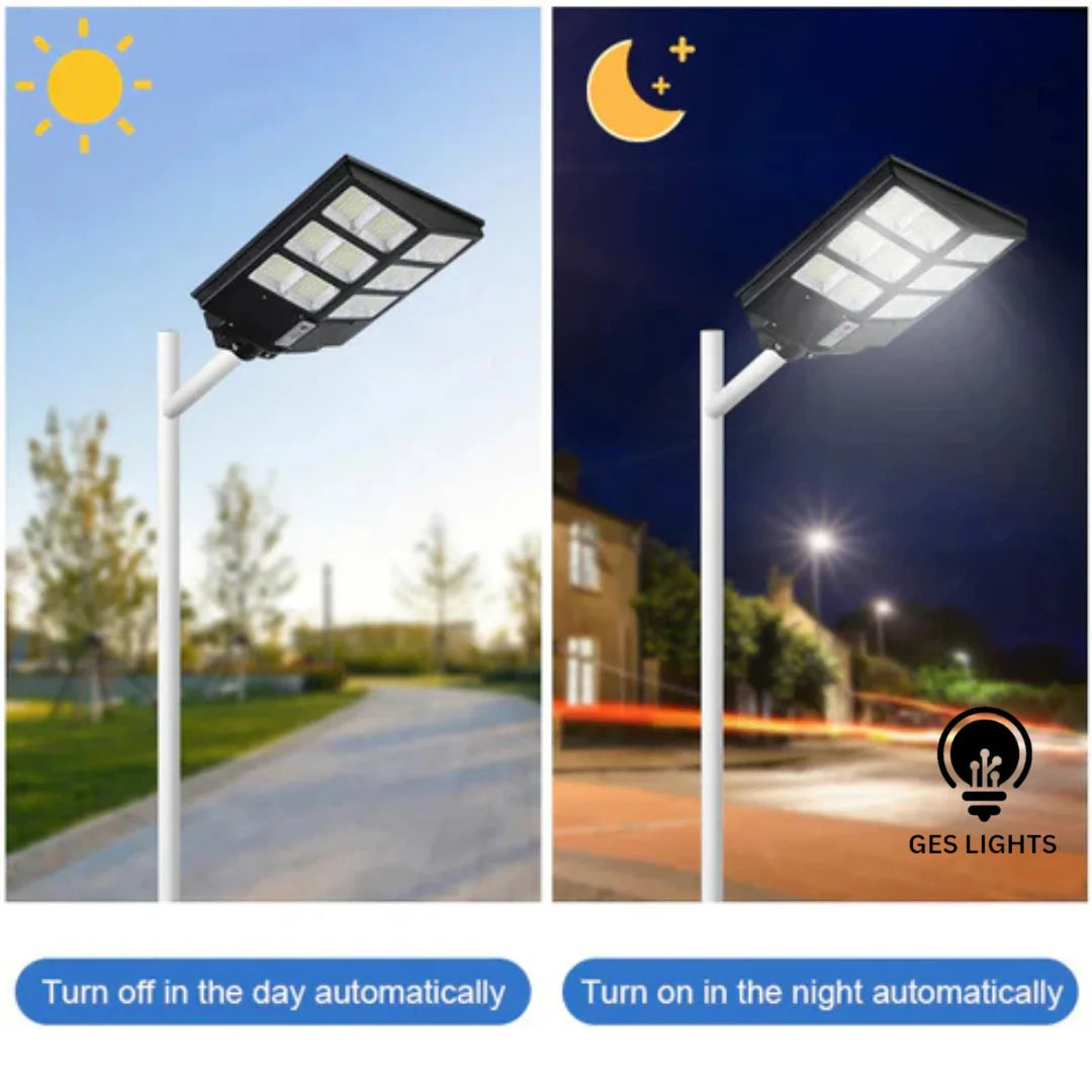High-brightness outdoor solar street light with long battery backup