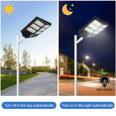 High-brightness outdoor solar street light with long battery backup