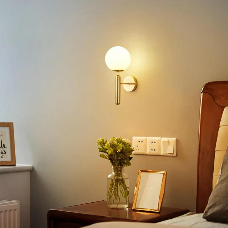 Light-Wall-Sconce-with-White-Globe 