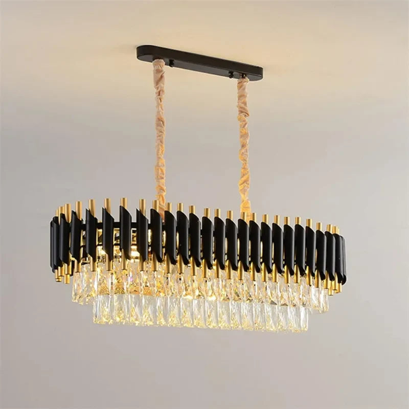 Modern-Black-and-Gold-Oval-Crystal-Chandelier