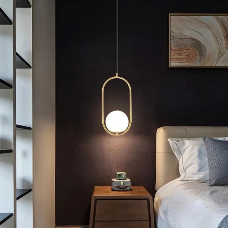 Stylish-oval-pendant-lamp-gold-finish